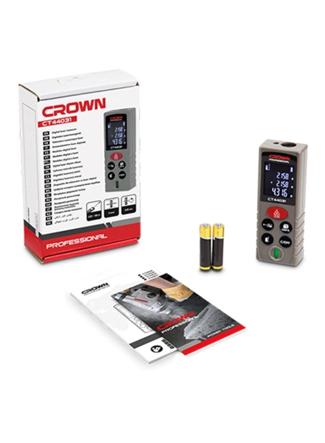 Crown CT44031 Laser Distance Meter Grey Grey - Image 2