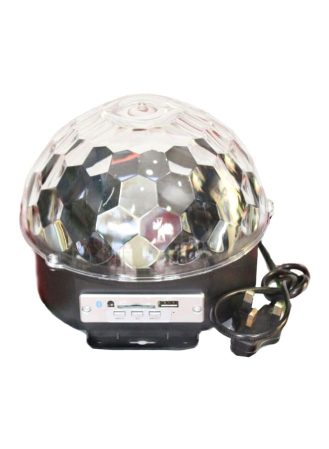 Rotating Crystal Magic Ball Led Light Multicolour 19 x 19 x 17cm