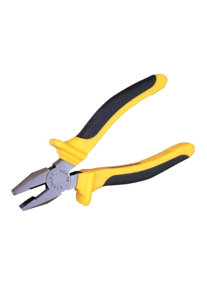 Stanley Dynagrip Combination Plier Silver/Yellow/Black 