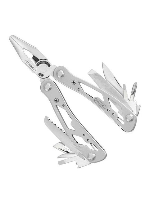 12-In-1 Stainless Steel Multipurpose Tool Silver 21.1x14x5.1cm