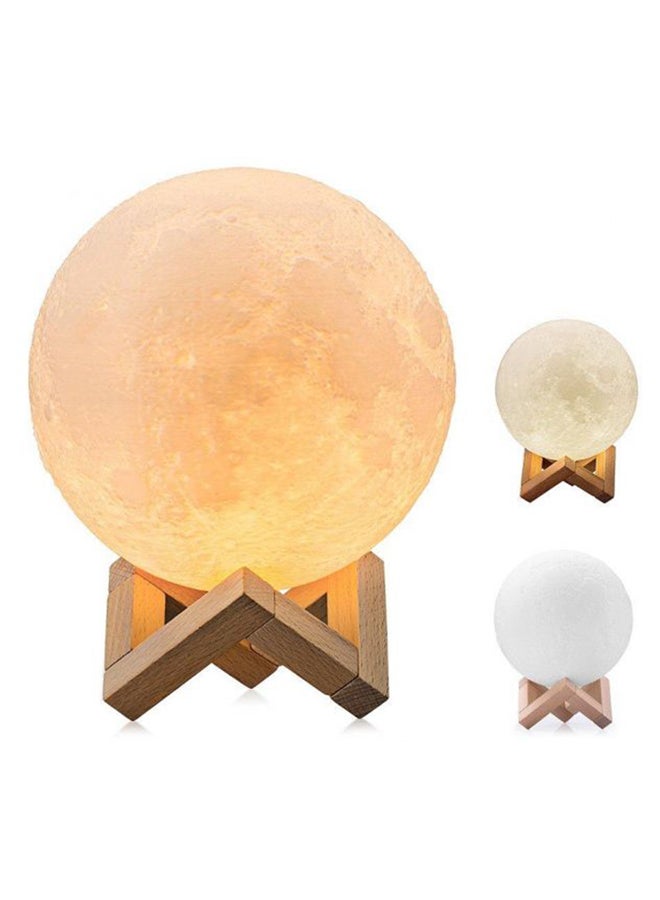 ZTO LED Moon Lamp With USB White/Yellow - Image 2