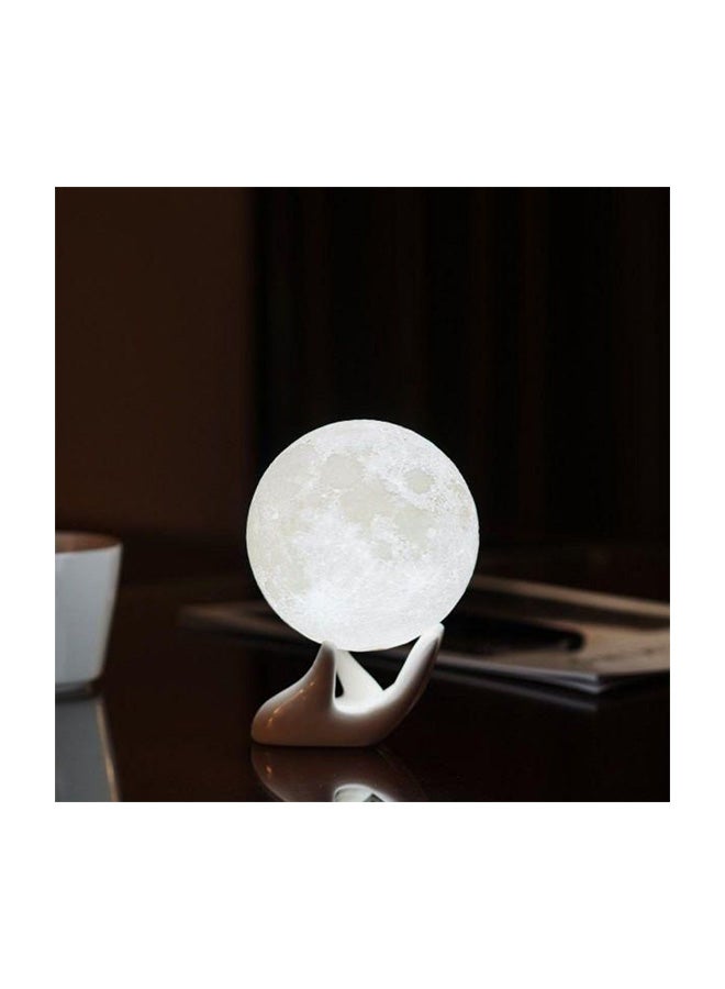 3D Printed LED Moon Light Lamp White/Yellow - Image 3