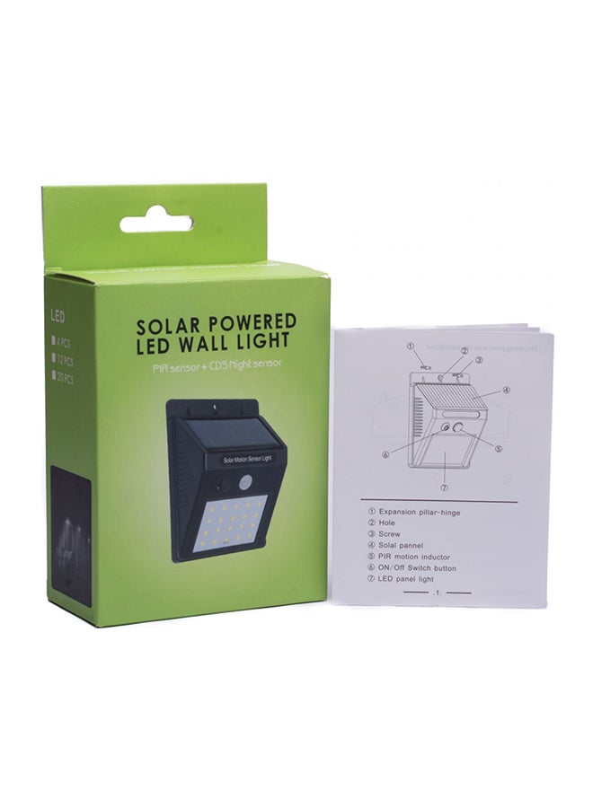 نانوتك مصباح LED للحائط يعمل بالطاقة الشمسية أسود - Image 2