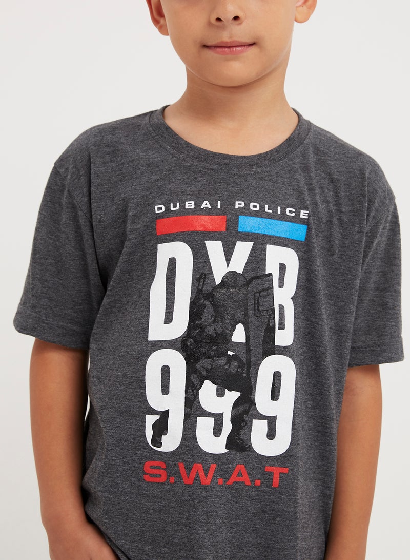 DUBAI POLICE - SWAT T-shirt Grey - Image 1