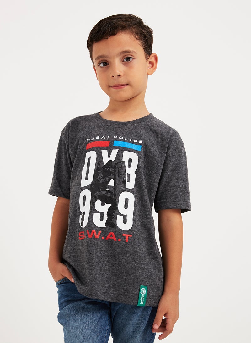 DUBAI POLICE - SWAT T-shirt Grey - Image 1