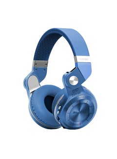 T2-Plus Turbine Over-Ear Wireless Bluetooth Headphones With Mic Blue