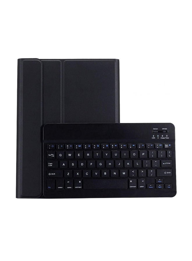 Leather Smart Cover With Keyboard Case For Apple iPad Mini 123 Black  - Image 1
