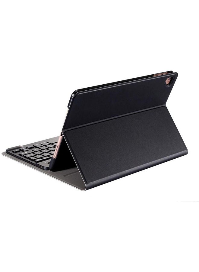 Leather Smart Cover With Keyboard Case For Apple iPad Mini 4 Black  - Image 2