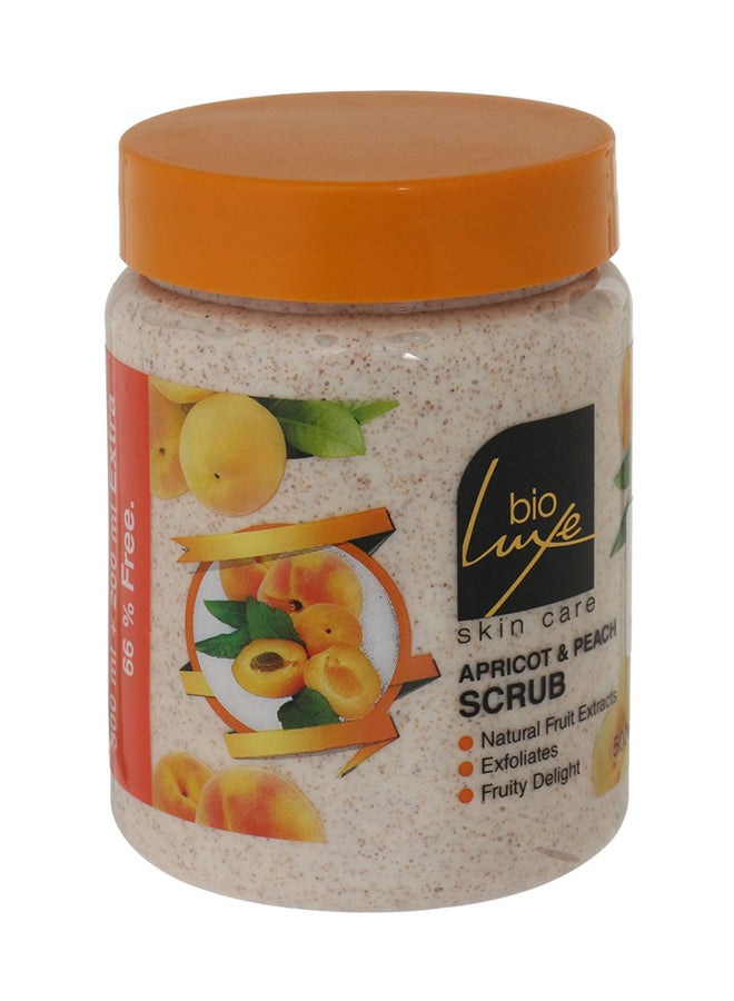 Bio Luxe Apricot and Peach Scrub 500ml 