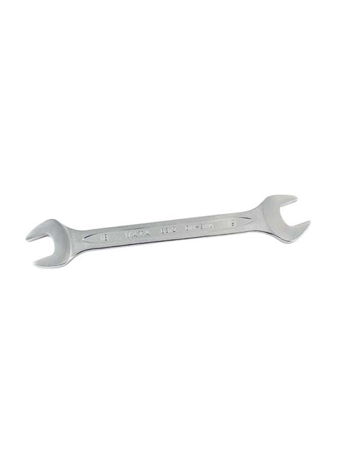 Double Open End Spanner Silver