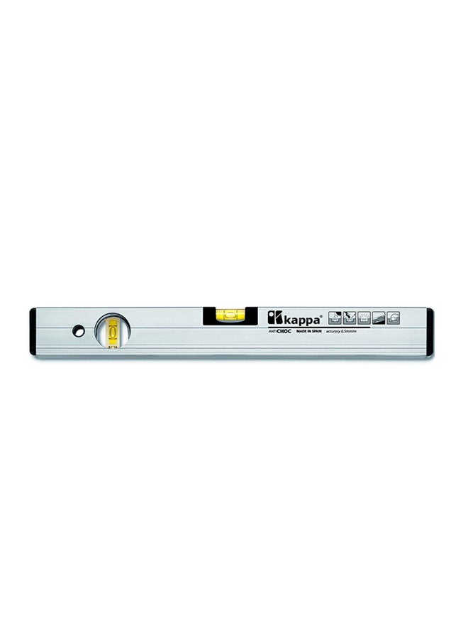 Kappa Spirit Level With Magnet Black/Yellow/Silver 180cm 