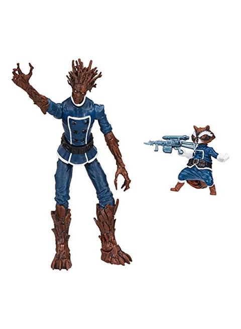 Marvel Legends Series Guardians Of The Galaxy Rocket Raccoon And Groot Action Figures