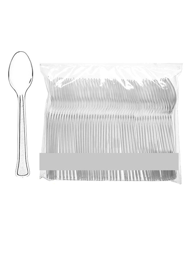 Generic Acrylic Clear Party Spoon Disposable 50 Piece 
