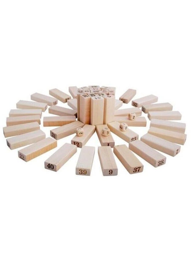 لعبة برج خشبي كبير مكونة من 48 قطعة - Image 3
