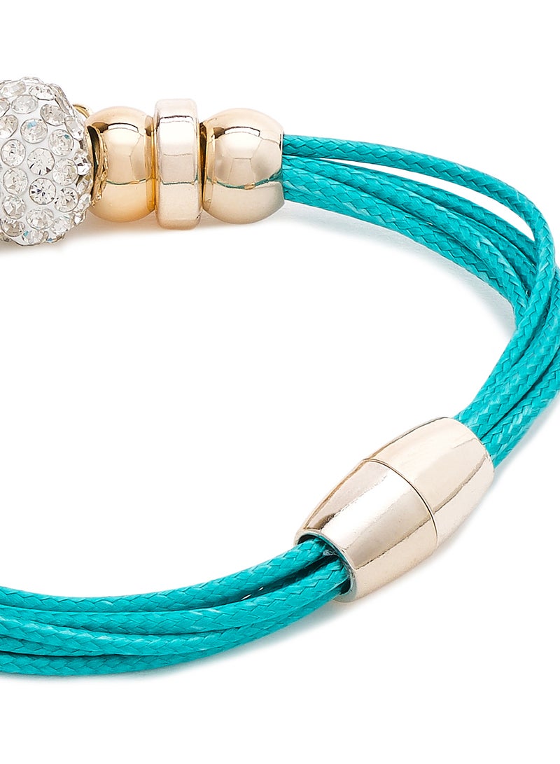 Shining Jewel Gold Plated Bracelet With Cubic Zirconia  - Image 2
