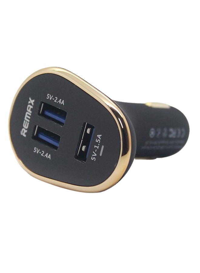 REMAX Ultra Portable 6.3Amp 3 Ports USB Car Charger Super Fast Charger For Mobile Phones And Tablets