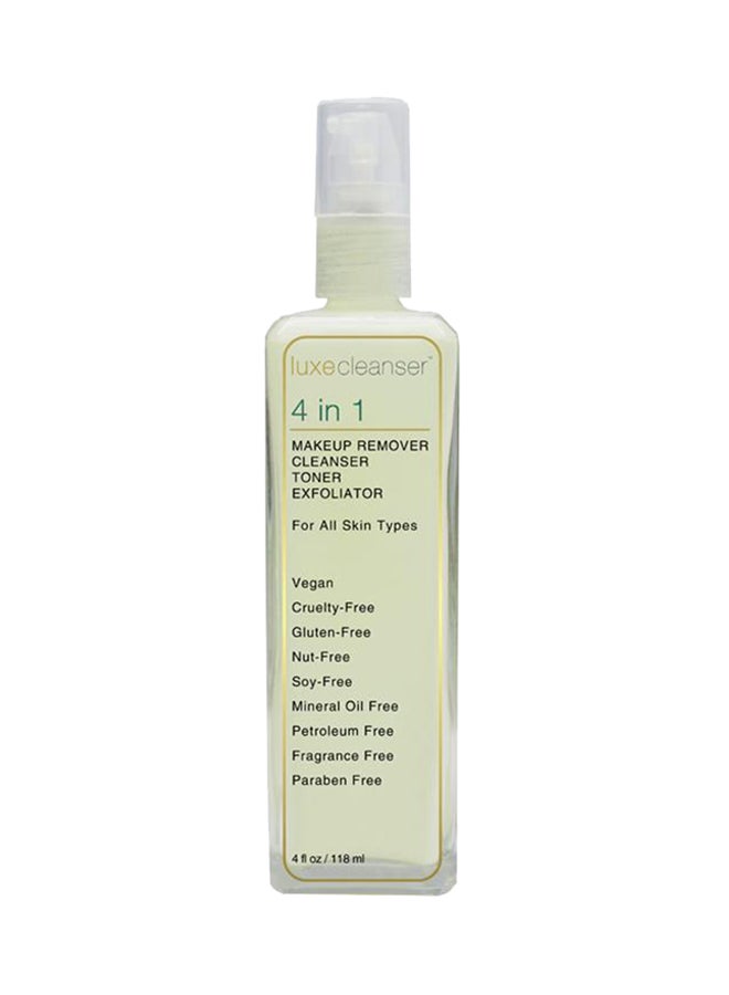 LUXELOTION Luxe Cleanser (4 In 1) CleanserMakeup Remover Toner Exfoiliator