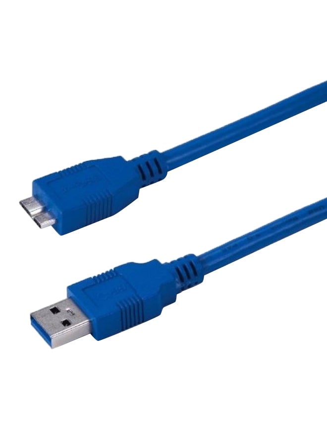 1M USB 3.0 Type A Male To Micro-B Male 3.0 Extension Cable Blue