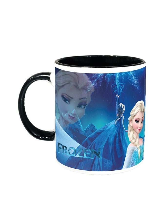 Frozen Elsa Printed Ceramic Coffee Mug Multicolour
