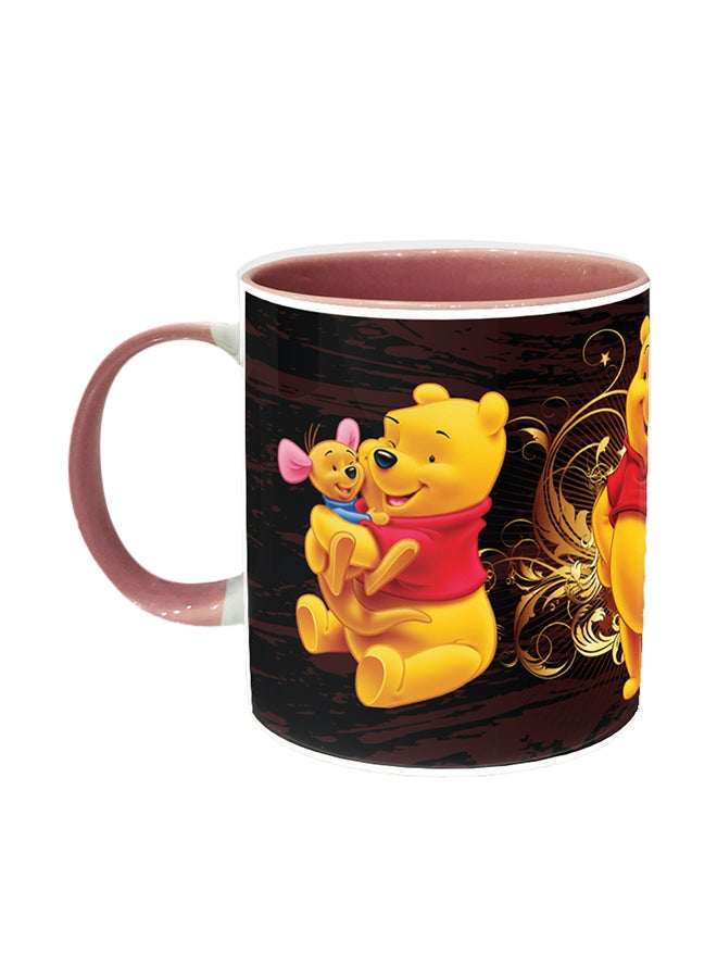 Impress Winnie The Pooh Design Ceramic Coffee Mug Multicolour