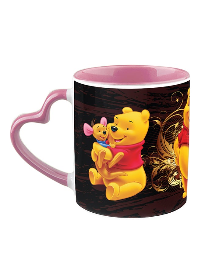 إمبريس مج قهوة من السيراميك مطبوع بتصميم ويني الدبدوب متعدد الألوان