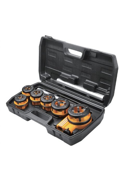 9 Piece Pipe Threading Set Multicolour