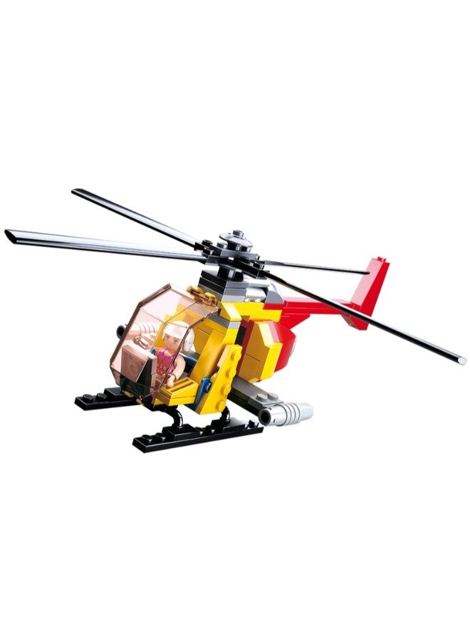 سلوبان طقم قطع بناء بتصميم طائرة هليكوبتر من 100 قطعة طراز M38-B0667A M38-B0667A 100 أكبر من3 سنوات - Image 2