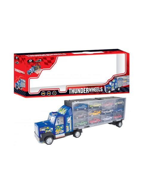 Power Joy Vroom Vroom Die Cast Thunder Wheels, Assorted (Style & Color May Vary) 17.10cm