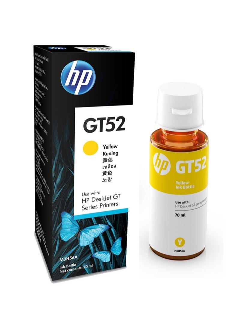 HP GT52 Ink Bottle 70 ml Yellow - Image 1