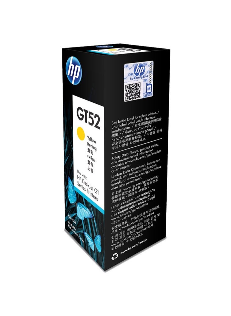 HP GT52 Ink Bottle 70 ml Yellow - Image 4