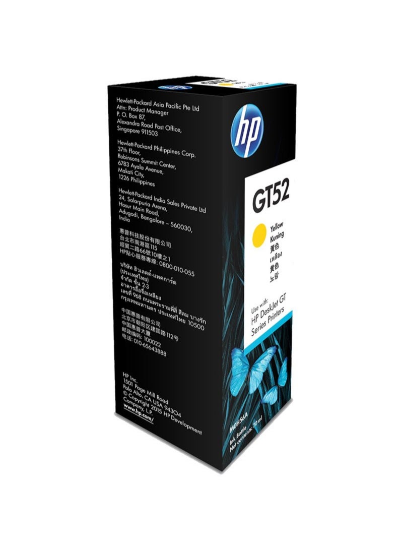 HP GT52 Ink Bottle 70 ml Yellow - Image 3