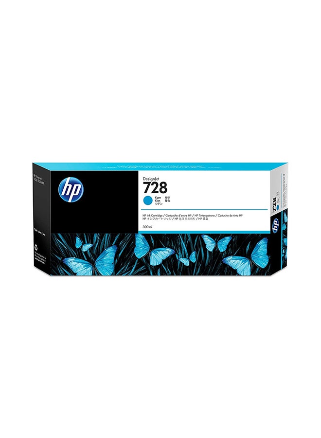 HP F9K17A HP 728  Ink Cartridge Cyan