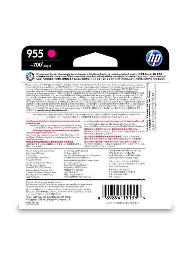 HP LOS54AA HP 955  Ink Cartridge Magenta - Image 5