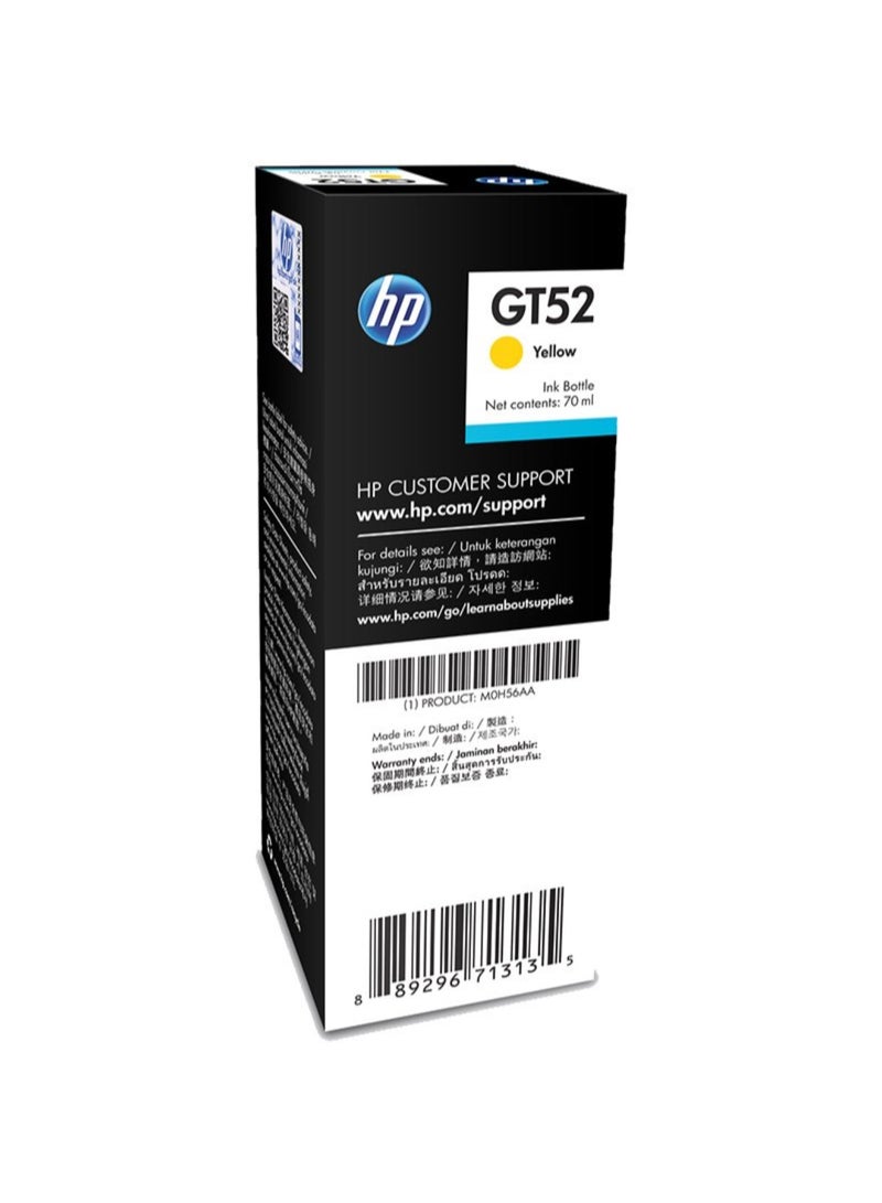 HP GT52 Ink Bottle 70 ml Yellow - Image 5