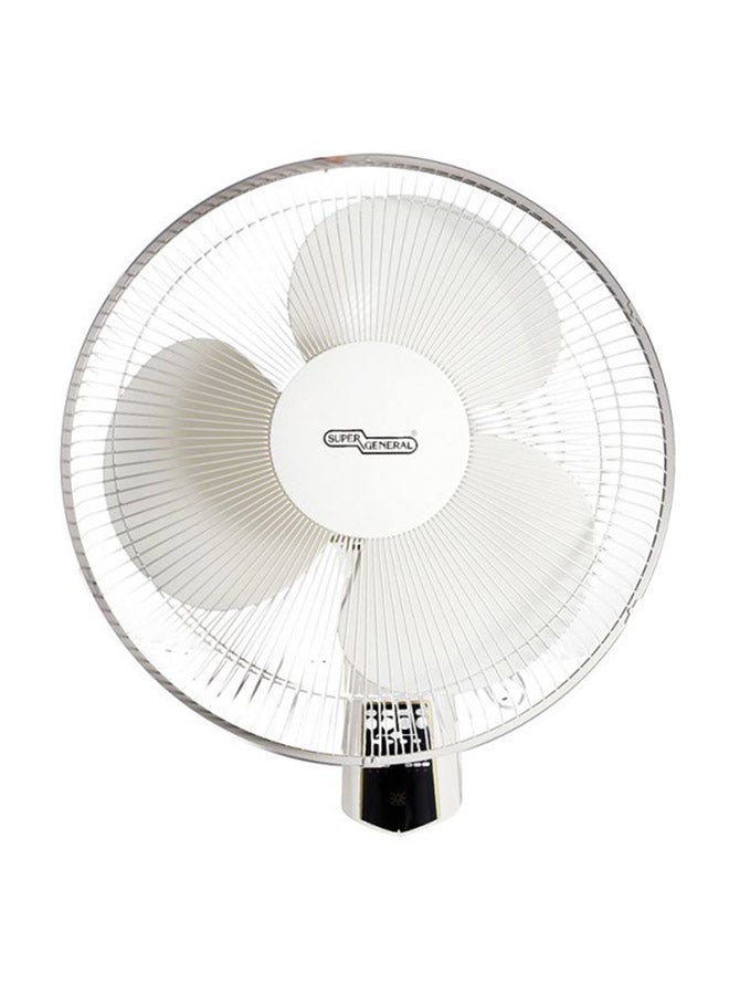 SUPER GENERAL 3 Speed Wall Fan With Remote SGWF16M White 
