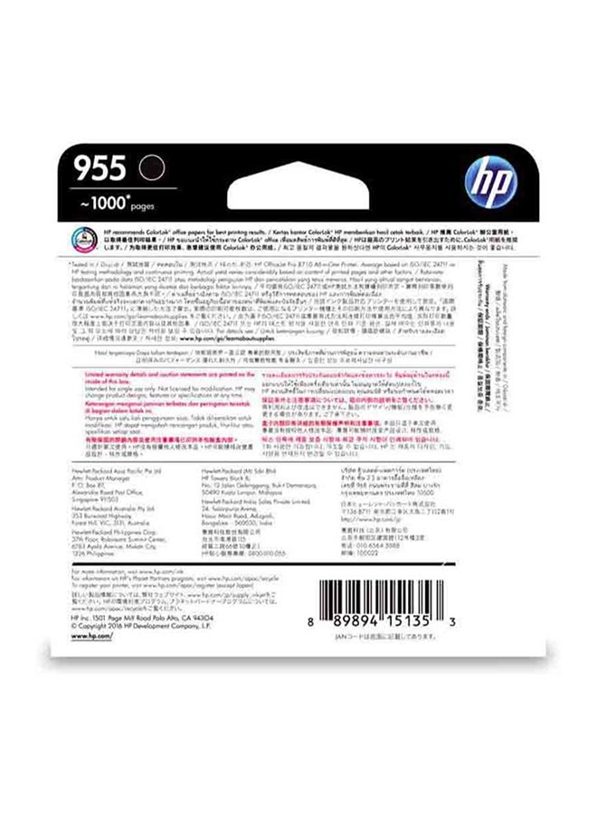 HP - LOS60AA HP 955  Ink Cartridge Black - Image 1