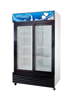 سوبر جنرال مبرد بباب منزلق سعة 1000 لتر 1000 L 240 W SGSC1217IS أسود/ أبيض 