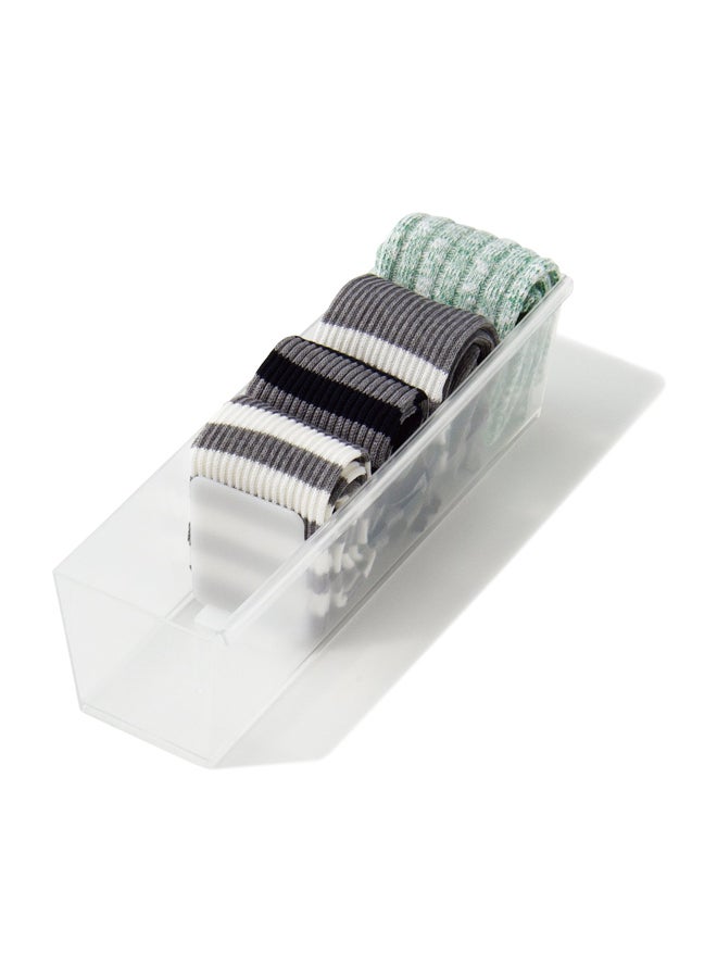 Like-It - Socks Drawer Case Clear 3.74x12.99x3.74inch - Image 1