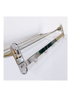 Jomoo Classic Chrome Plated Towel Shelf Silver 65.3x17.8x30.1cm  - Image 3