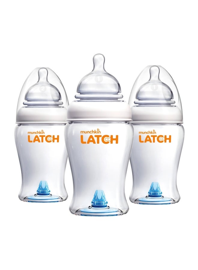 مونشكين مجموعة زجاجات الرضاعة المضادة للمغص - ٣ حبات