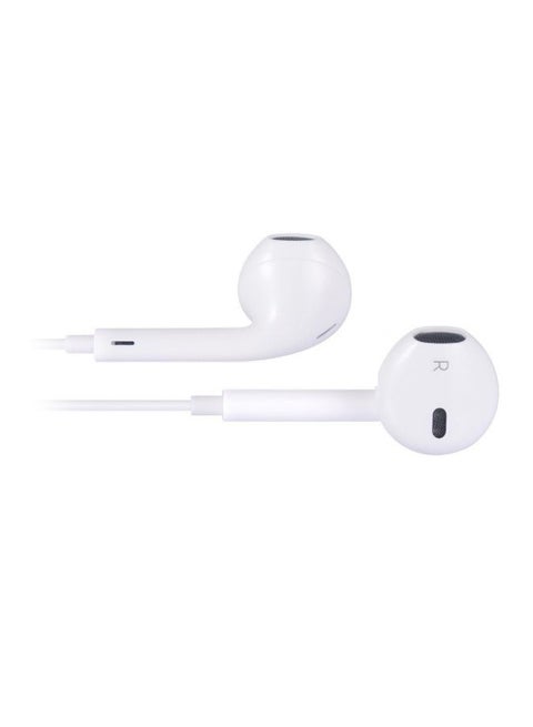 In-Ear Earphones With Mic For Apple Devices White