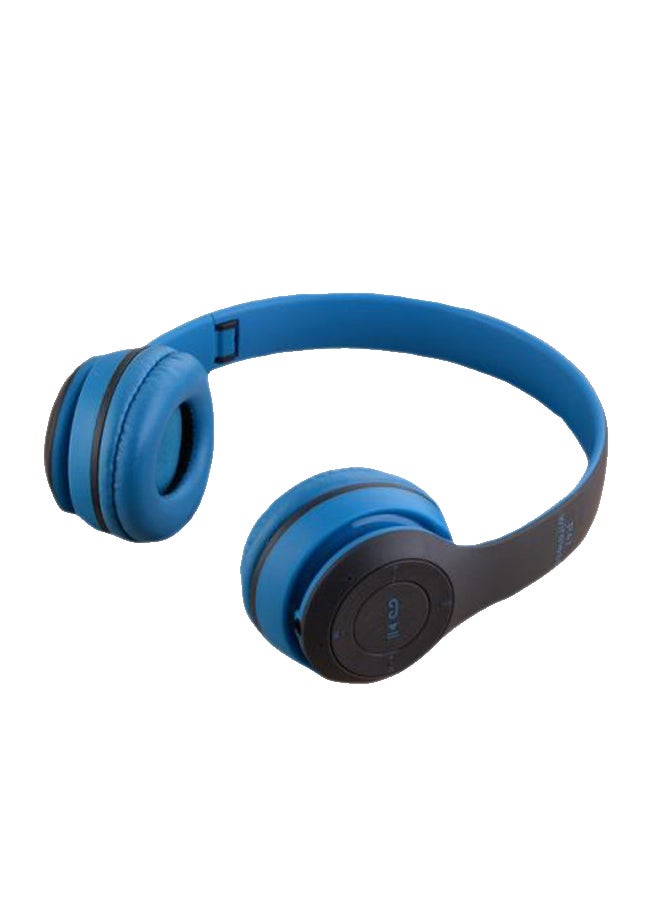P47 Bluetooth Over-Ear Headphones Blue/Black