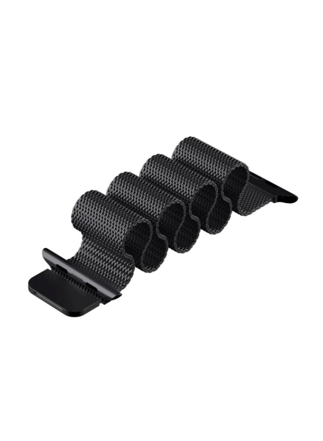 SBAQ - Sbaq Magnetic Stainless Steel Band For Apple Smart Watch 42 Mm Black - Image 1