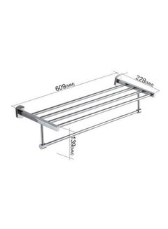 Jomoo Classic Chrome Plated Towel Shelf Silver 65.3x17.8x30.1cm  - Image 3