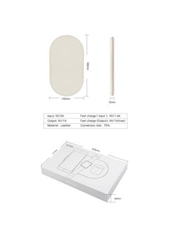 MARGOUN 3 in 1 Air QI Wireless Charging Pad For Apple Watch Series i 4/Phone XS/AirPods White  - Image 5