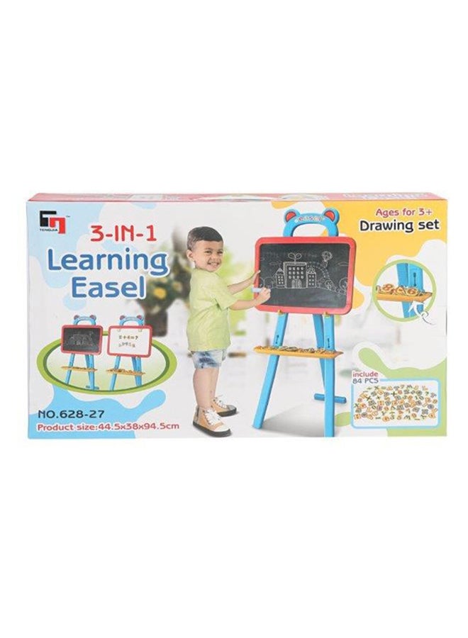 الحباري لوح رسم تعليمي للأطفال 3 في 1 متعدد الألوان