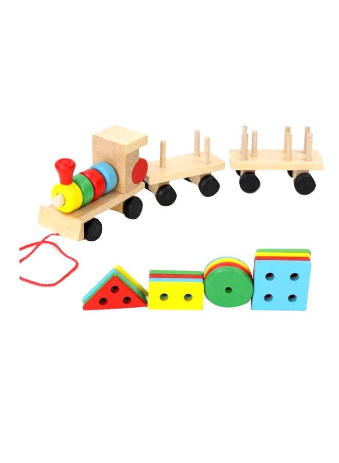 Generic - 2-in-1 Educational Wooden Train Toy - Image 1