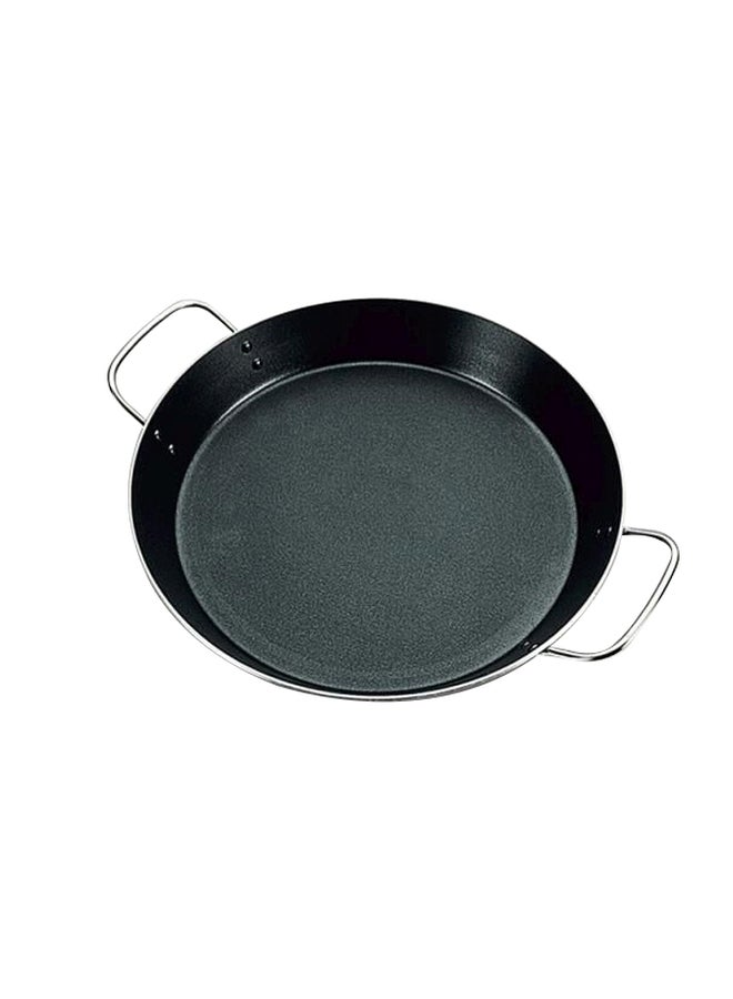 Non-Stick Paella Frying Pan Black/Silver 34centimeter