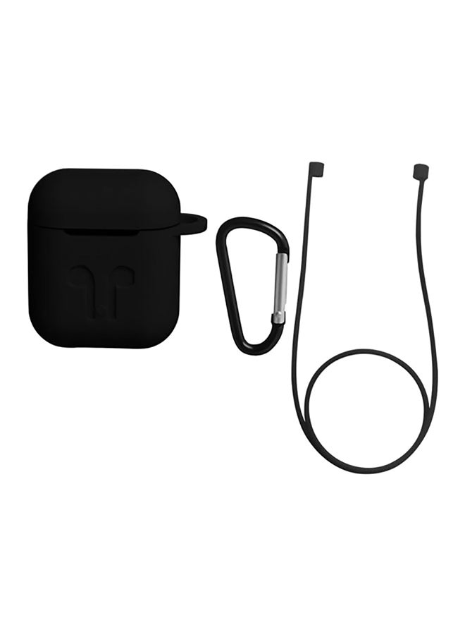 Protective Case Cover For Apple AirPods Black 