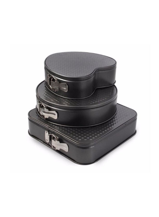 Generic 3-Piece Baking Pan Set Black 24x26x28cm  - Image 2